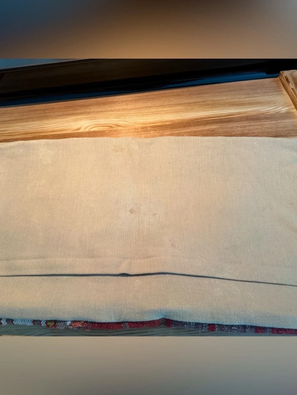 Pottery Barn Mahal Tribal Lumbar Pillow Cover, 12X24” Red Multi